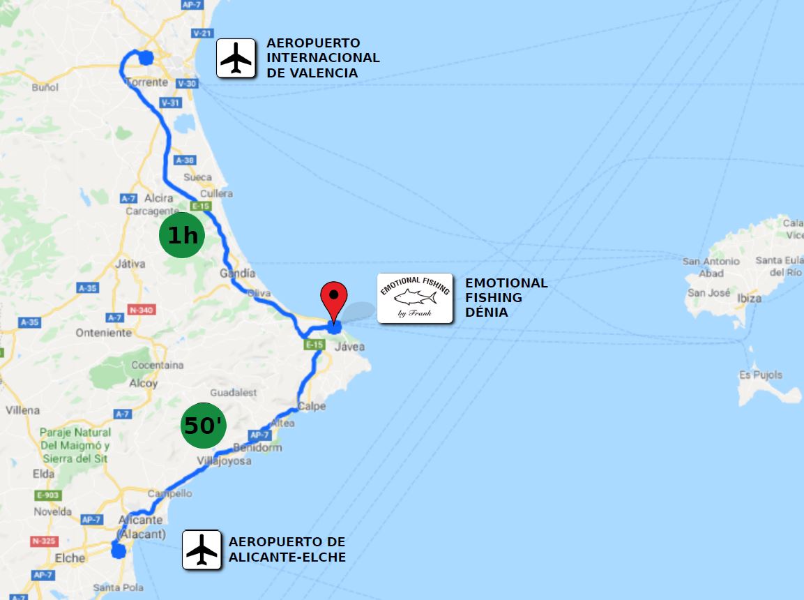 MAPA AEROPUERTOS EMOTIONAL FISHING
