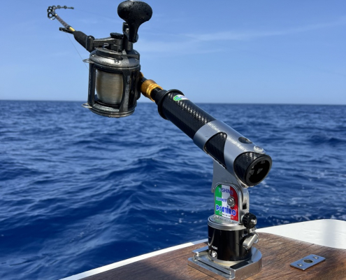equipo de pesca a bordo del barco