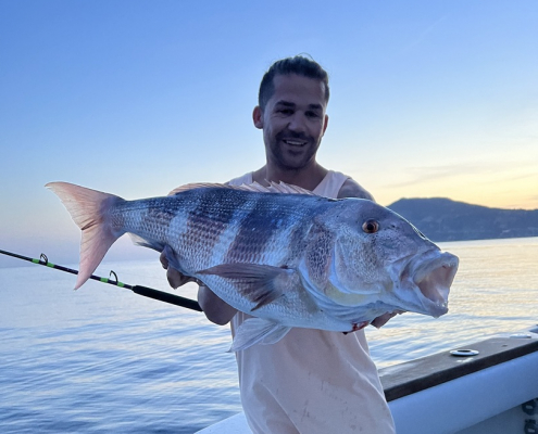 franc con una buena captura